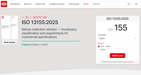 历史性突破 | 必一运动Bsports环境主导！首个由中国企业牵头编制的环卫装备ISO国际标准正式发布！